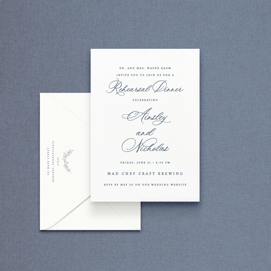 The Ainsley Rehearsal Dinner Invitation